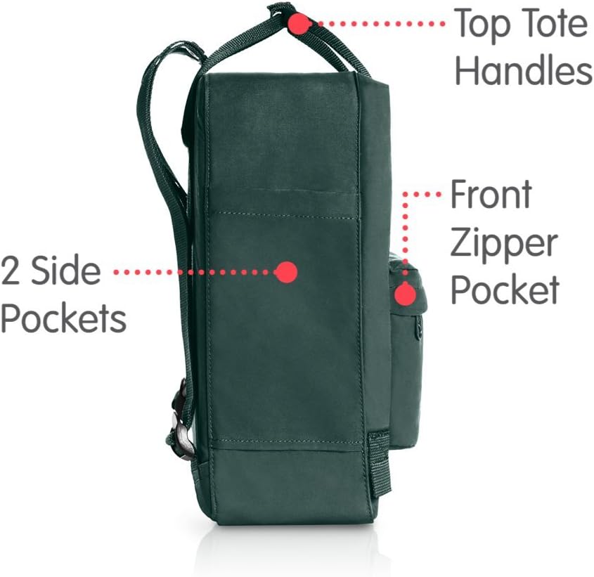 Fjallraven Women's Kanken Backpack, Forest Green, One Size