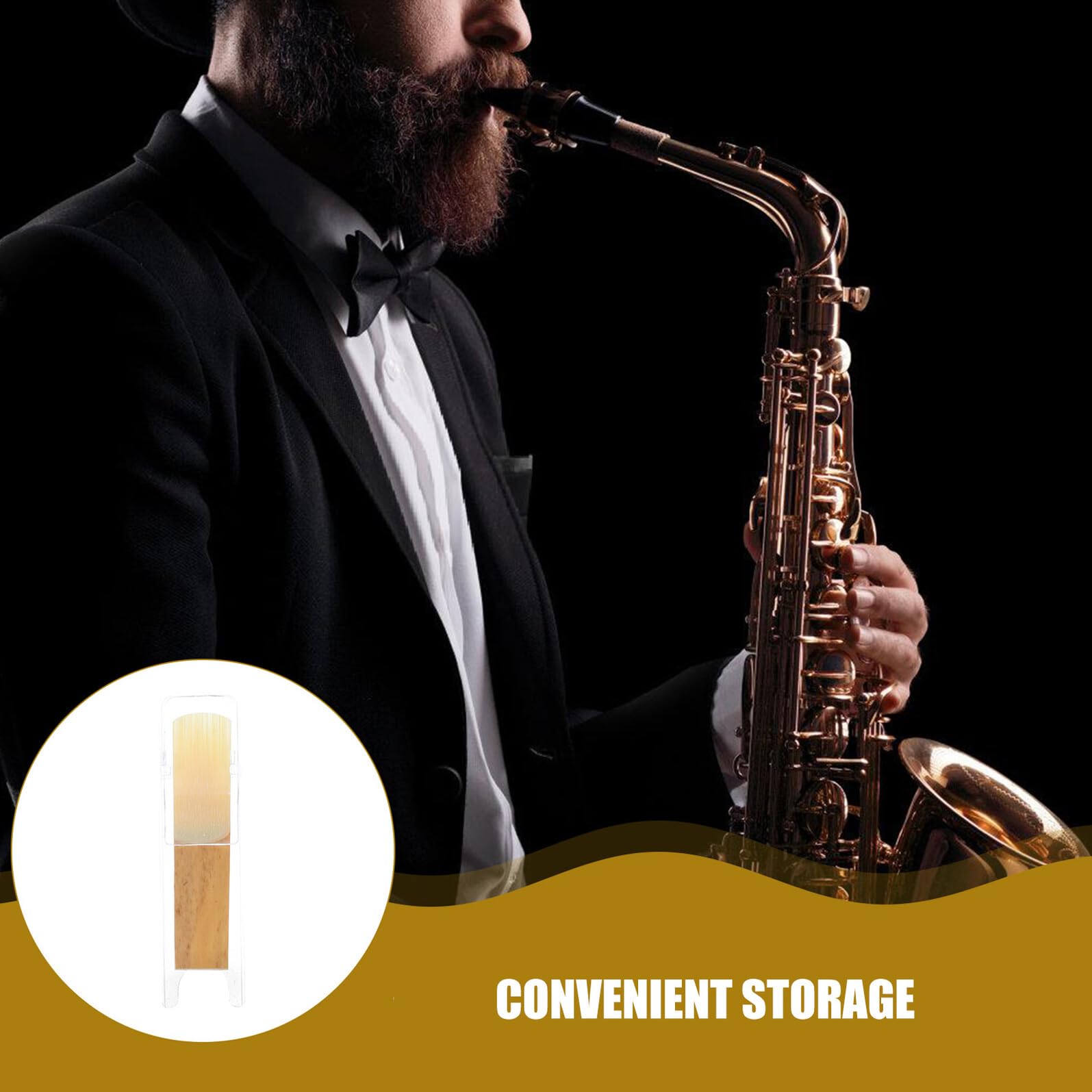 GALPADA 30pezzi Ance Tradizionali per Sassofono Soprano in Si Bemolle Confezione Forza per Principianti Studenti e Musicisti Jazz Scatola di Plastica Inclusa per Conservazione