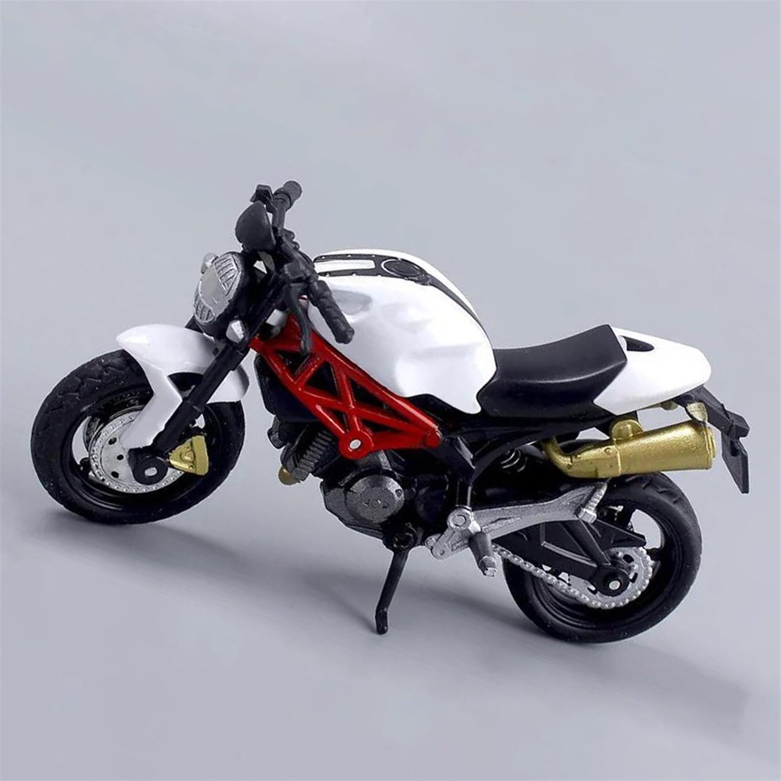 SEYXF Motorbike Toy Motorcycle Simulation Diecast Model Collection Gift 1:18 for Ducati 795 Monster(White)