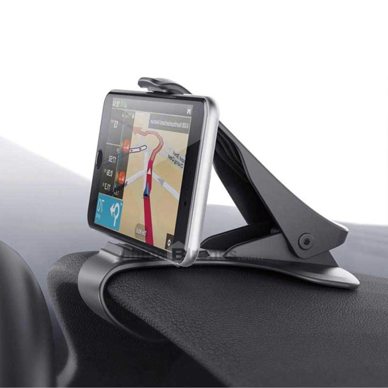 BKN® Chimti Car Cradle for Dashboard| Anti-Skid |High Stability|Adjustable Angle Spring Pressure|Up Cushion Down Cushion Suitable for Phone Size Upto 6" inch -(Black)-image-32