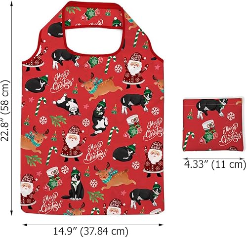 Vista 32 de WIRESTER Bolsa de comestibles reutilizable para mujer, bolsa de compras plegable, bonita bolsa de hombro, bolsa de playa