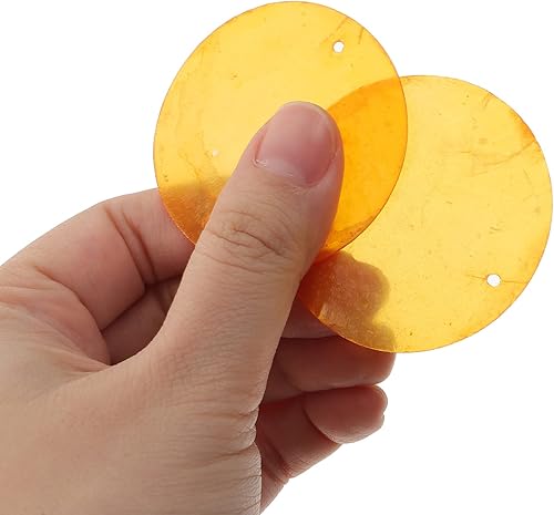 Miniatura 5 de GLEAVI Cowrie Shells - 100 piezas de conchas redondas, capiz natural redondo con 2 agujeros, accesorio de rebanada redonda pulida, conchas redondas