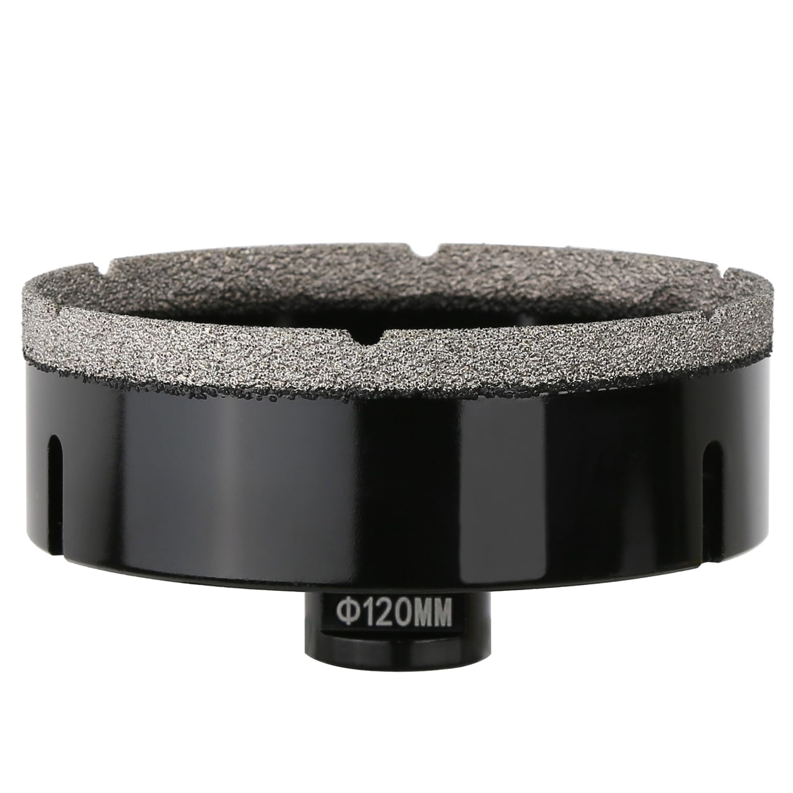 Broca de diamante seco de 120 mm, conexión de rosca M14, sierra perforadora soldada al vacío para mampostería, corona de diamante para azulejos, mármol, granito, porcelana, hormigón y piedra