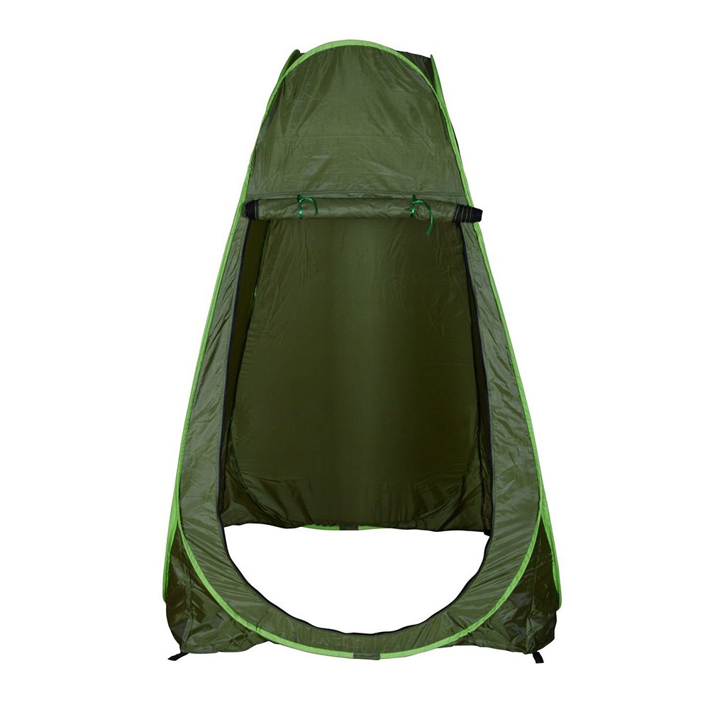 Carga emergente portátil Impermeable Refugio Plegable Compacto Ligero para Acampar el aderezo de Ducha de Playa Camuflaje Verde 75 Pulgadas