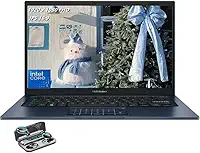 ASUS Notebook Vivobook 14, tela LED IPS 1920 x 1080 (Full HD), Intel i5-120U, Deca-Core, 8 GB de RAM, SSD de 256 GB, HDMI, azul silencioso, Windows 11 Home no modo S, TWE fones de ouvido sem fio