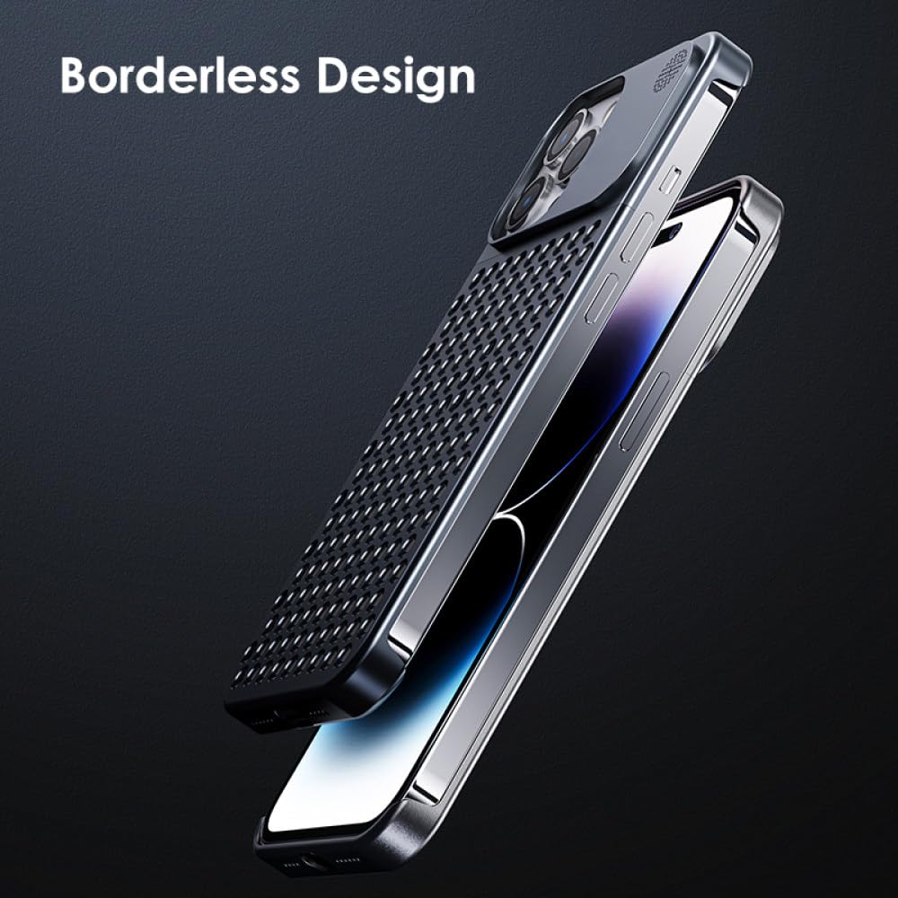 Custodia In Alluminio Per IPhone 12-16 E Samsung S22-S25 Con Aromaterapia E Dissipazione Calore &ndash; Senza Ricarica Wireless