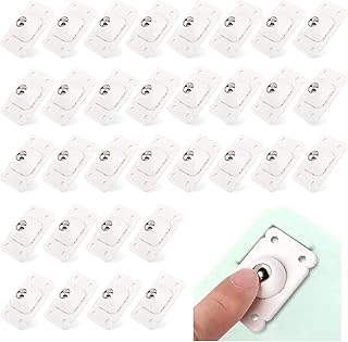 32 PCS Self Adhesive Caster Wheels, 360 Degree Swivel Mini Adhesive Wheels, Stainless Steel Paste Type Universal Pulley, Anerpoey Rotation Sticky Pulley for Trash Can, Storage Box, Furniture