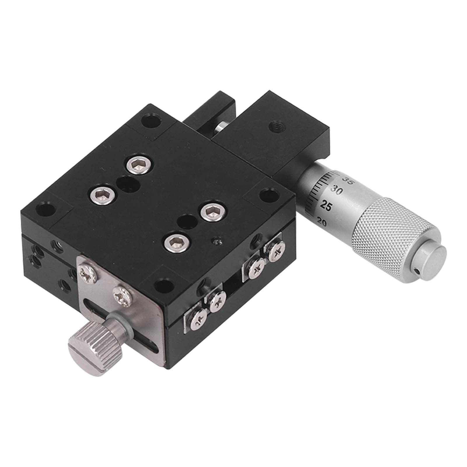 Etap liniowy Osie X Mikrometr 40x40 mm Ręczny przewijanie Platforma Przewijanie Kabel przesuwny Szybkie i praktyczne zarządzanie liniowe Nadaje się do akcesoriów Instrument optyczny i nie tylko