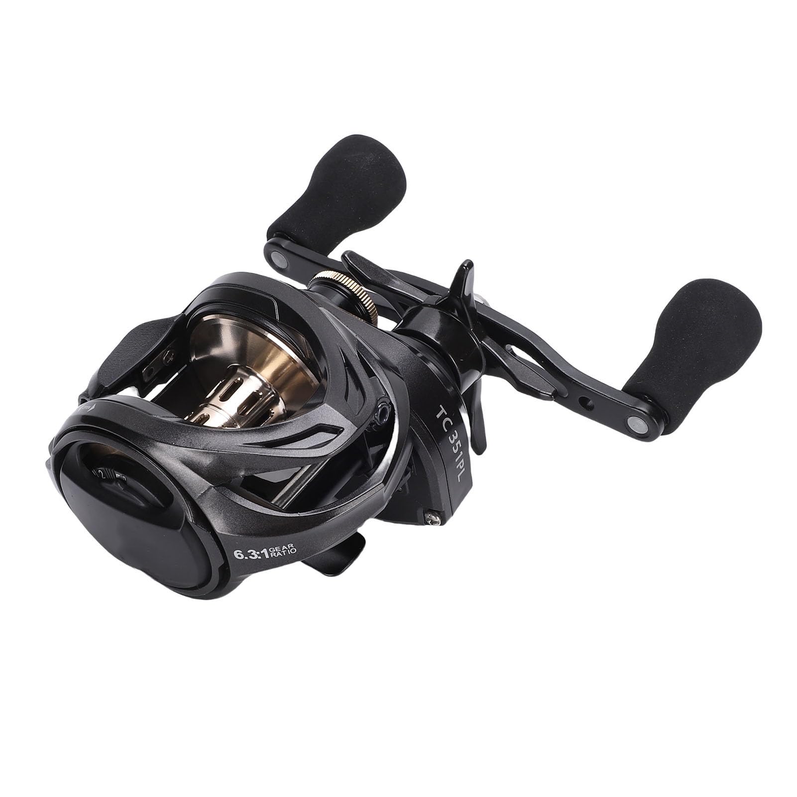Sonew Mulinello da Lancio High Capacity Wide Spool Serie Pro Angler, Carbon