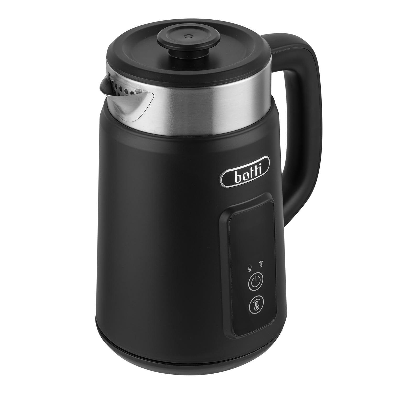 Botti Luiz hervidor 1,5L negro | Pantalla LED de temperatura | Diseño de doble pared | Base giratoria de 360° | Calentamiento rápido | Función de mantenimiento de calor | Apagado automático