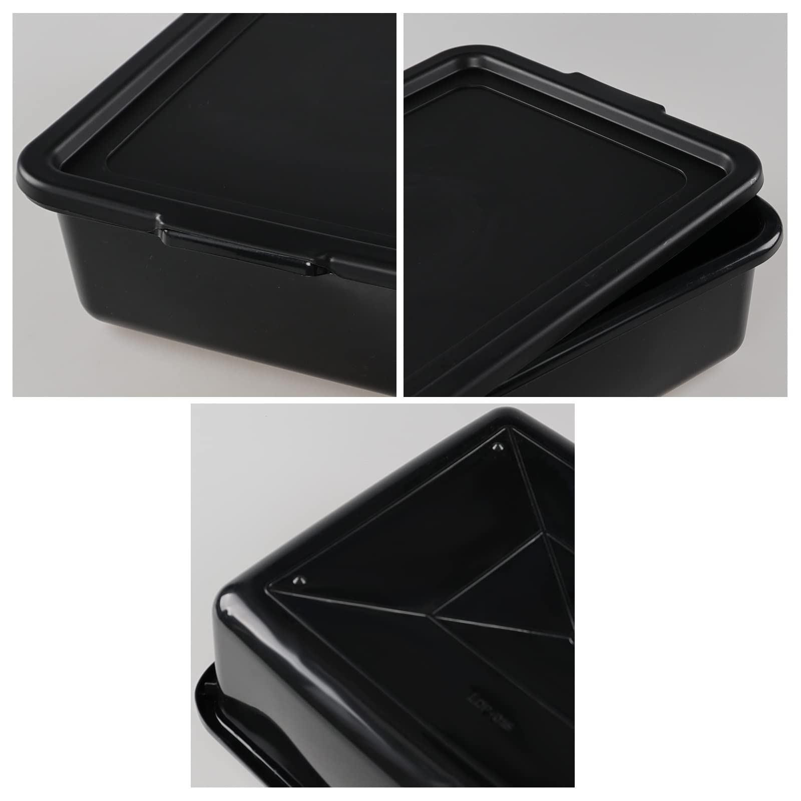 Addis Rectangular Washing Up Bowl With Handles, White, 39 X 32 X 14 C
