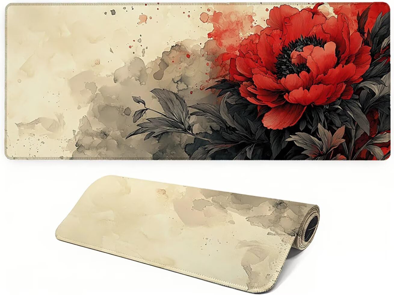 Générique Xlccaioo Fleur Gaming Tapis De Souris XXL 140x60cm XC-2567