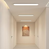 Vista 5 de Ganeed Lámpara de techo LED regulable de 39.4 pulgadas, lámparas de techo largas de alto brillo, 3000-6000 K seleccionables, moderna, ultrafina