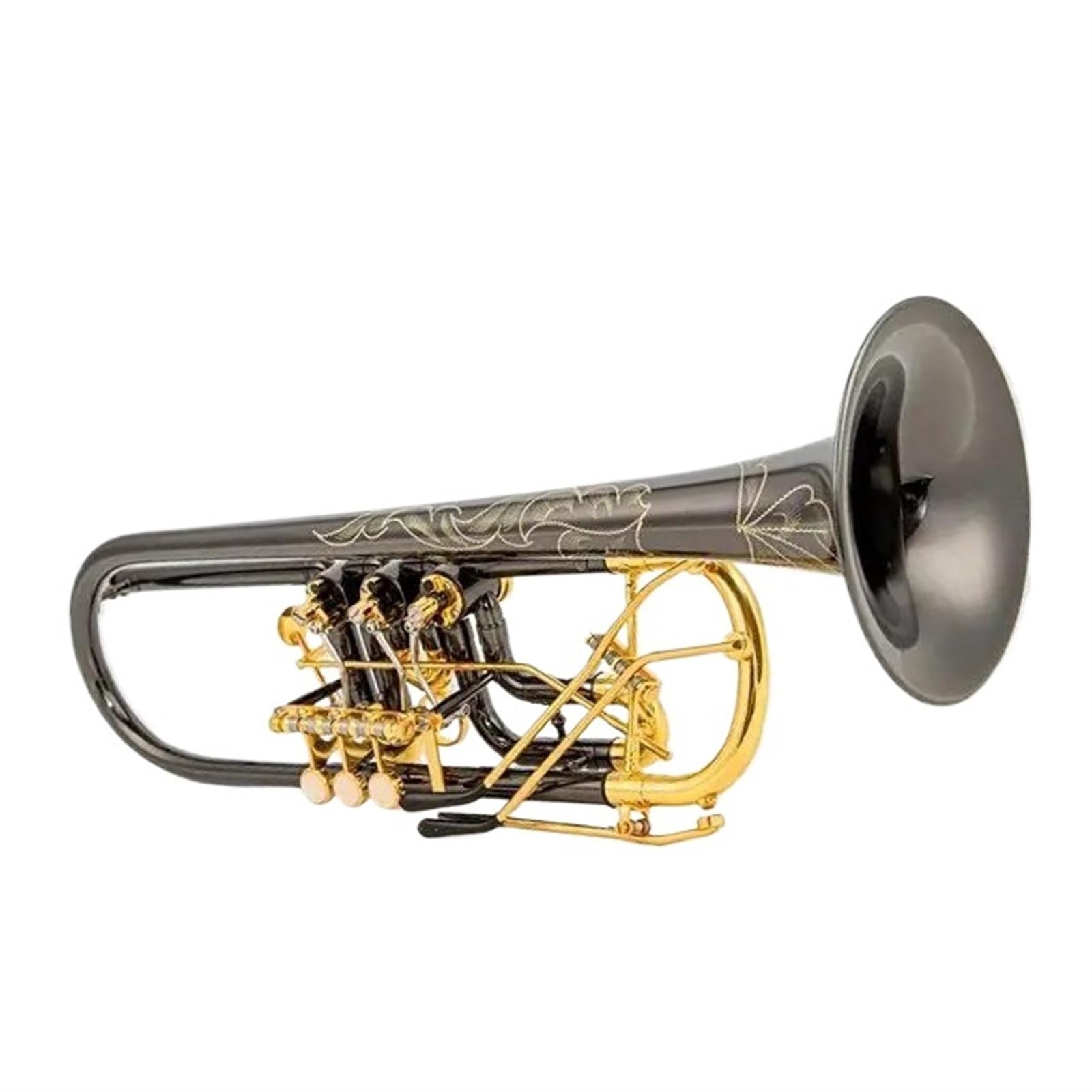 Tromba Standard Per Principianti Tromba Sib Valvola Rotativa Tipo Si Piatto Ottone Chiave Piatta Tromba Professionale Strumenti Musicali