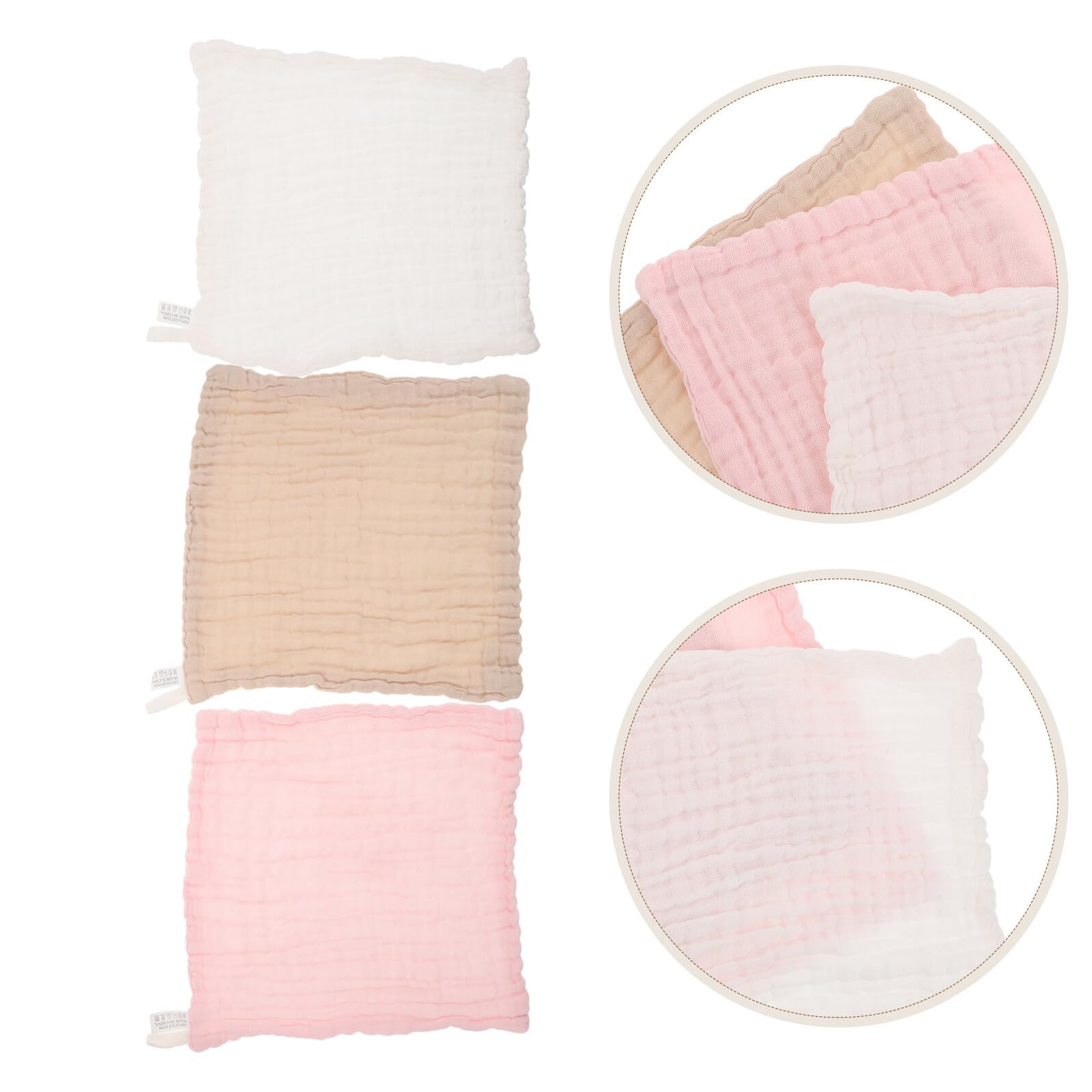 18 Pollici Fazzoletto in Mussola di Cotone a Sei Strati per Neonati, Assorbente e Versatile, Dimensioni 25x25 Cm, per Bagno da Portare nella Borsa per Pannolini