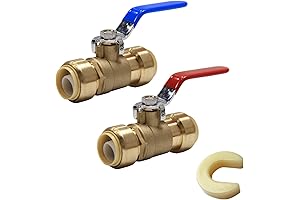 EFIELD 1/2 Inch Push-Fit SharkBite Valves For Reliable Water Flow Control