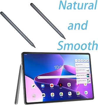 Tab Pen Plus AP500U for Lenovo Tab P12 Pen Plus for Lenovo 12.7 Inch TB370FU, TabP12, TabM10 Plus 5G, Y700, TabM11, TabK11 (Grey)