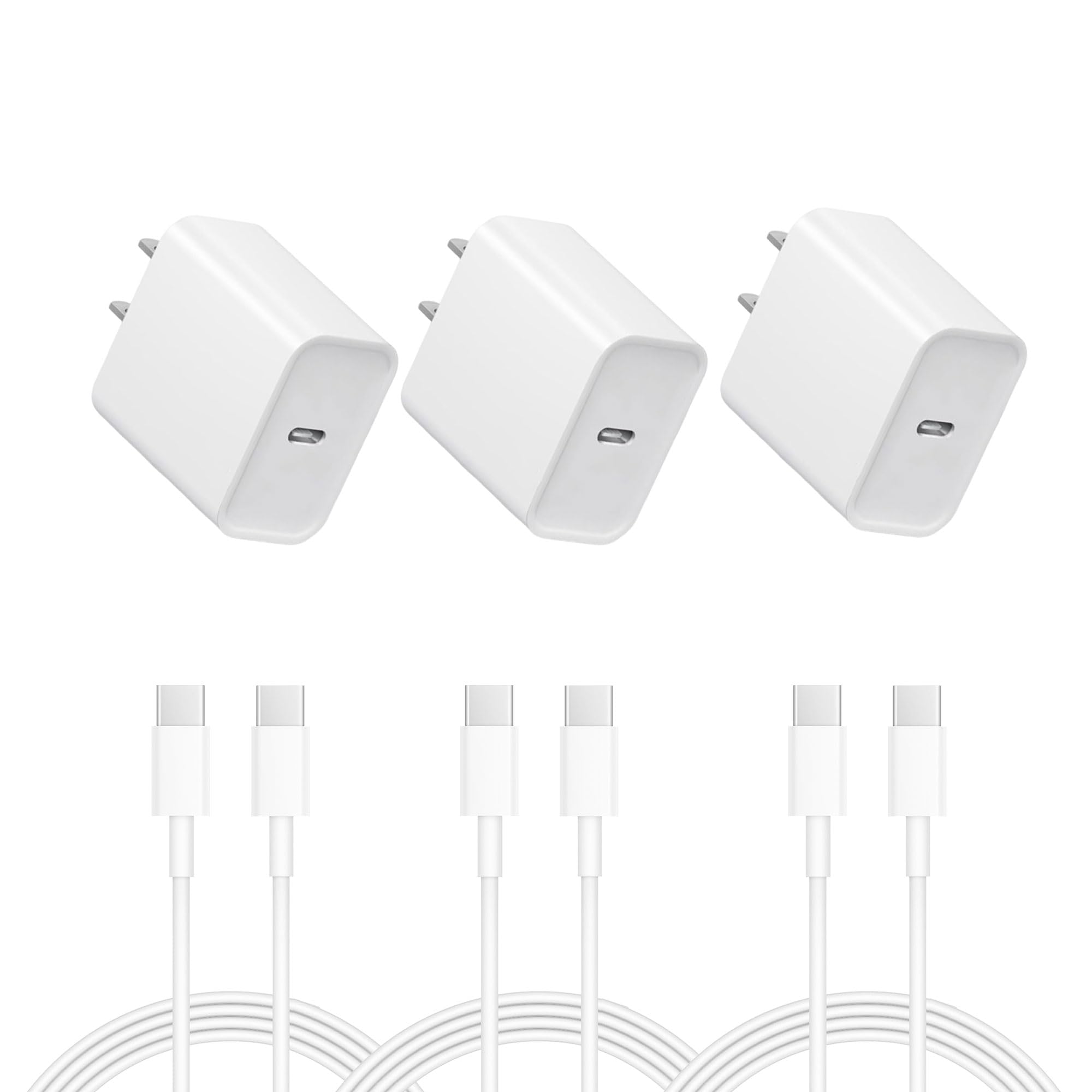 USB C Charger Block, Dual Port Type C Wall Charger Fast Charging 20W PD3.0 Power Adapter Cube for iPhone 14/14 Pro/14 Pro Max/14 Plus/13/12/11, XS/XR/X, iPad, Samsung, More