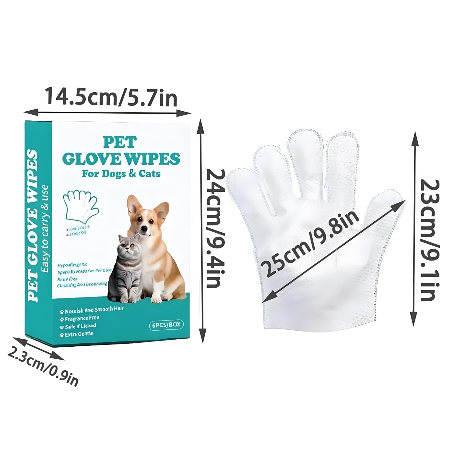 24 Piezas Guantes De Limpieza Para Cuerpo, Guantes Limpieza Perros Desechables, Guantes Para Aseo De Mascotas, Guantes Para El Aseo, Con Elimina Eficazmente El Polvo y Los Olores, Para Uso Diario