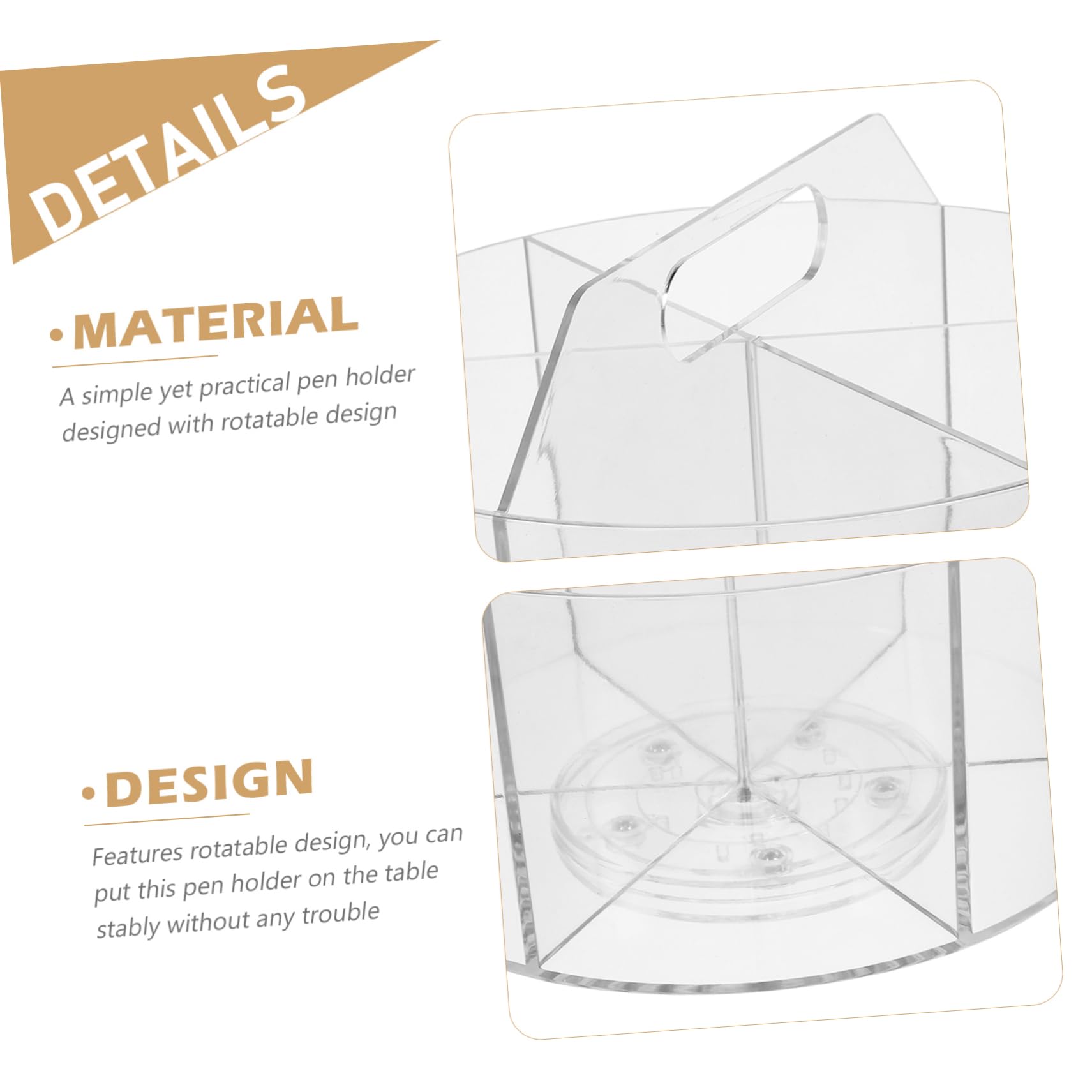 NUOBESTY Porte Stylos Rotatif Organisateur Pinceaux Maquillage Pour Bureau Et Salle Étude Range Crayons Et Produits Cosmétiques