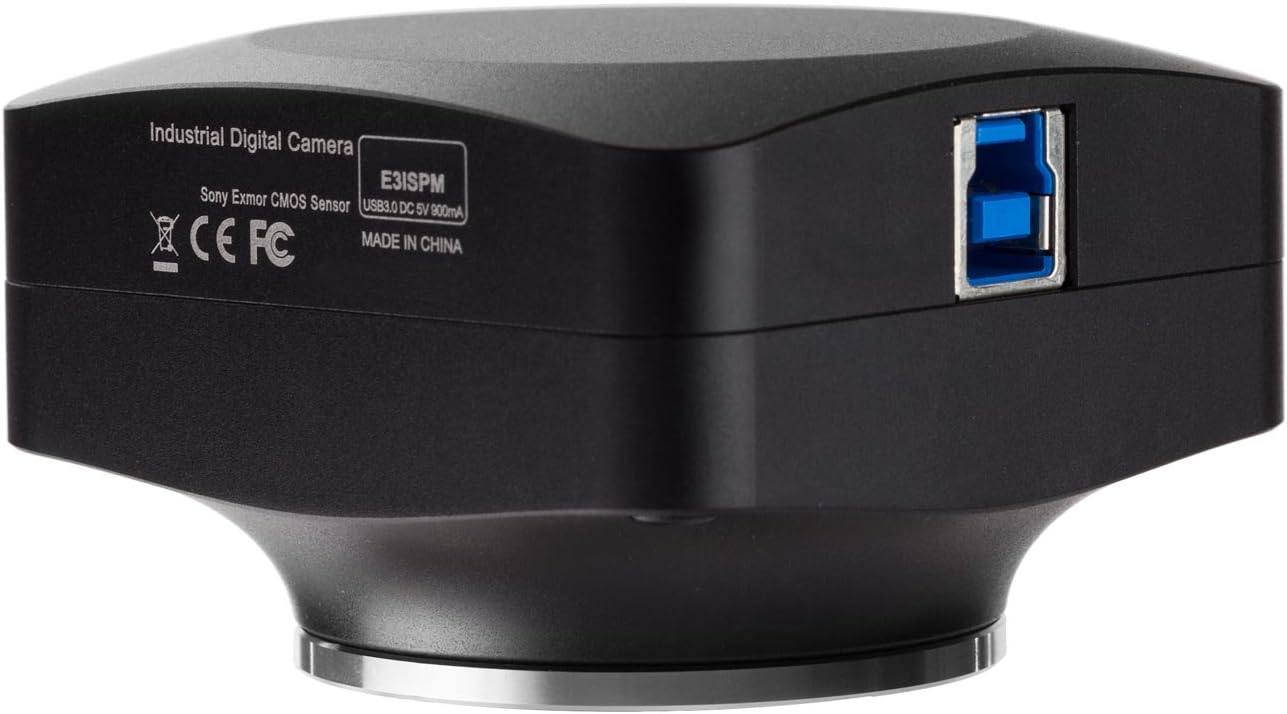20MP USB3.0 BSI C-Mount Microscope Camera with Calibration Slide