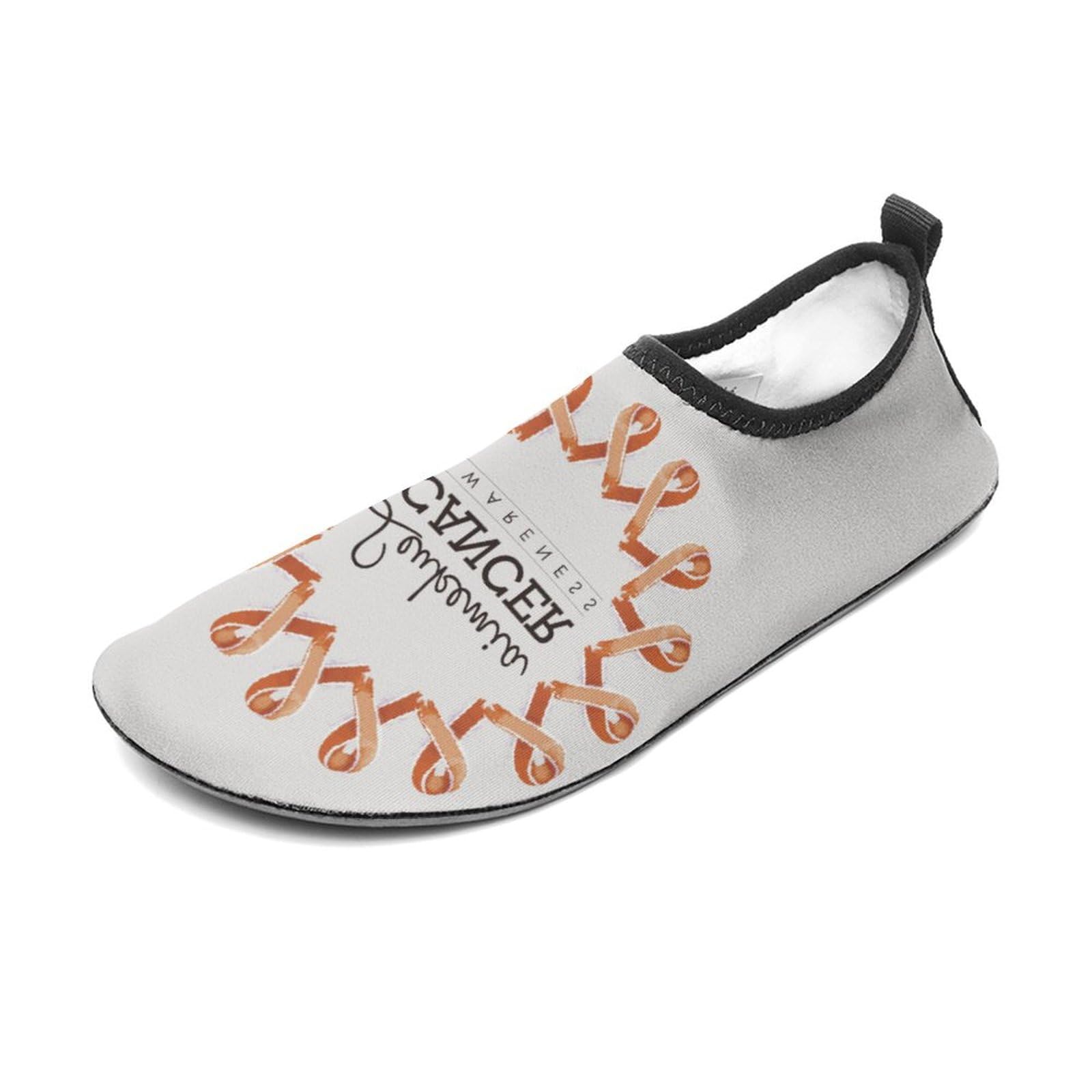 CSEMEIE Leukemia Awareness Month Water Shoes Beach Shoes Aqua Socks for Women Men Swimming Yoga