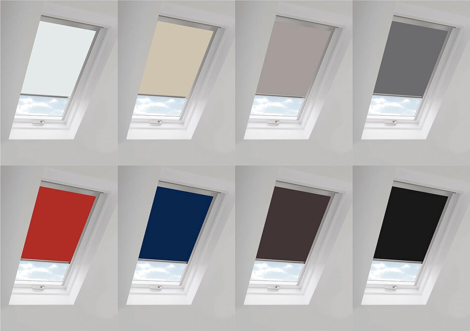 Thermal Blackout Skylight Roller Blinds Suitable For Velux Roof Windows (G Codes) (104)