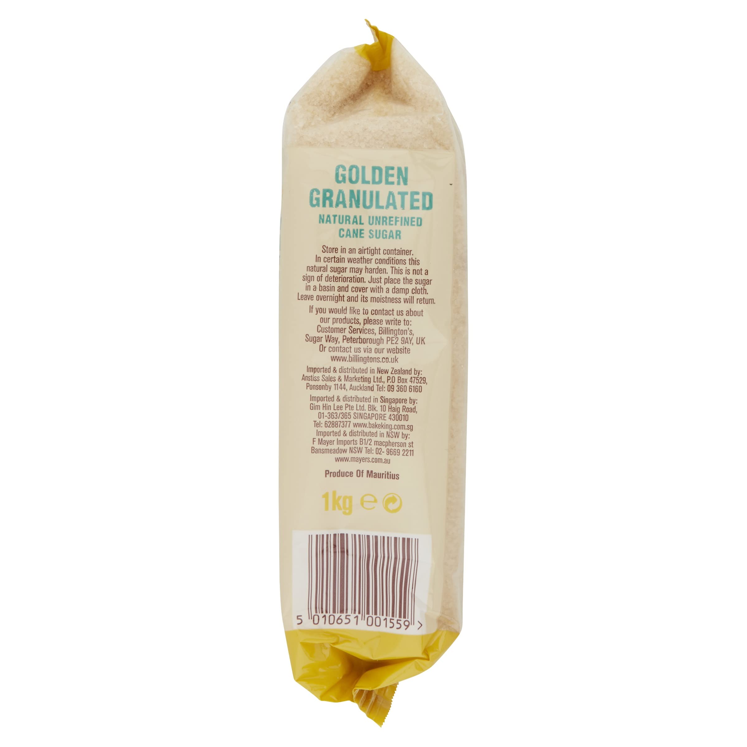 Billingtons Golden Granulat Zucker 1kg (Multipack: 10x1kg)