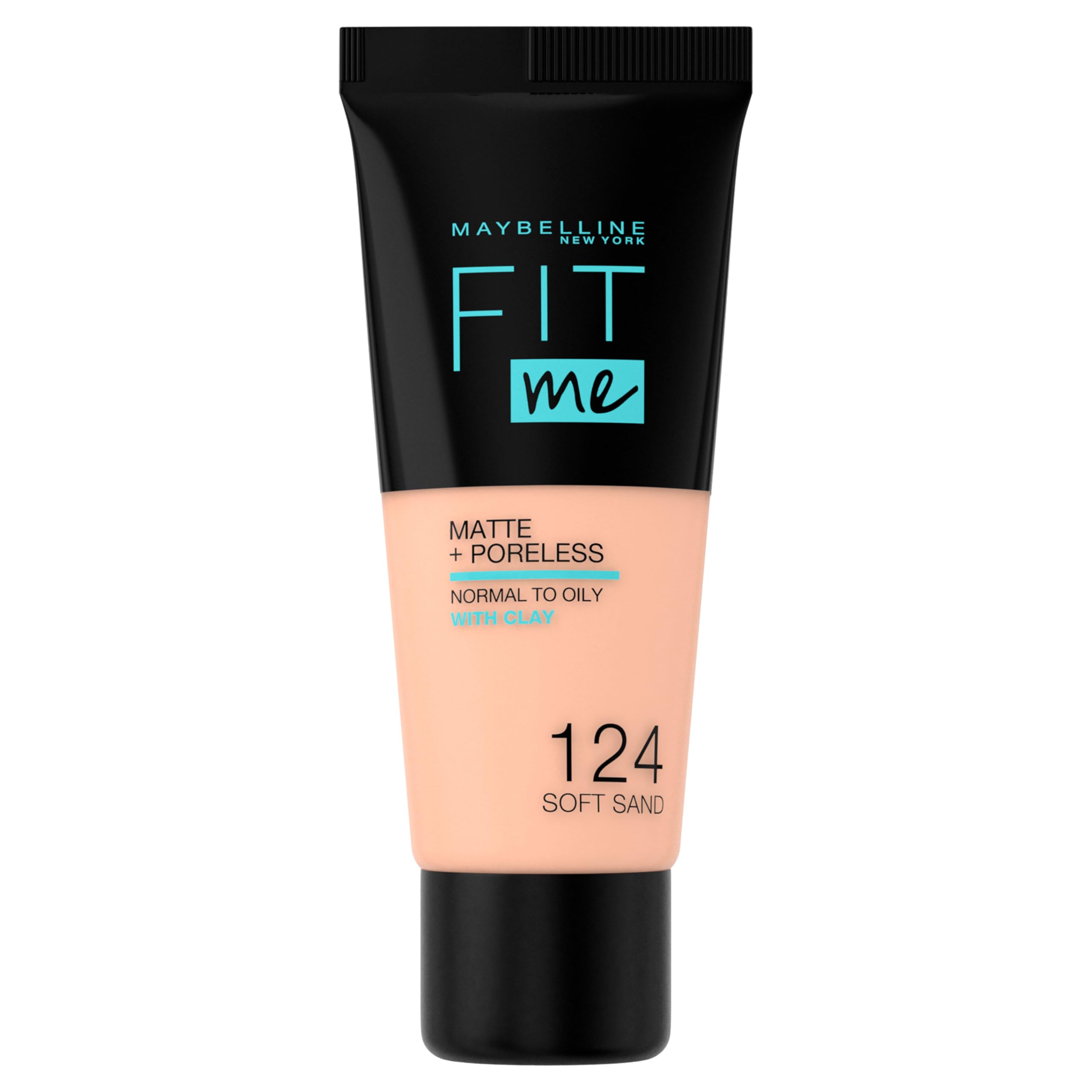 Maybelline Fit Me Matte & Poreless Foundation 30ml (124 - Soft Sand)