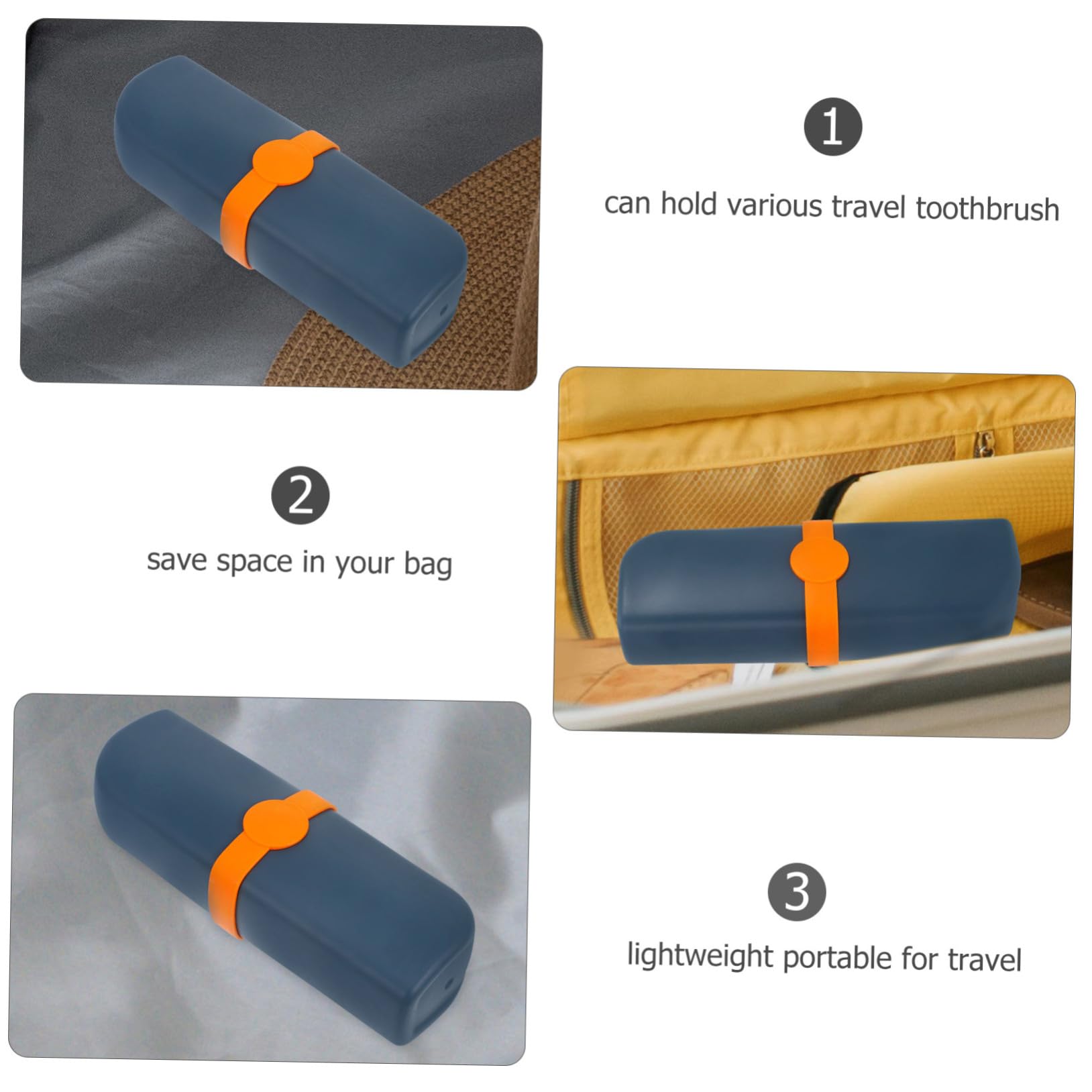 Didiseaon Scatola Da 5 Pezzi Scatola portaoggetti da viaggio per apparecchiature dentistiche porta dentifricio spazzolino forniture di viaggio contenitore per spazzolini da