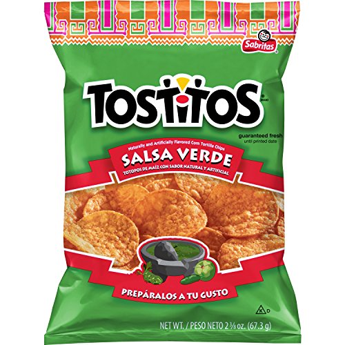 Tostitos Salsa Verde Flavored Tortilla Chips, 2.375 Ounce (16 Count)