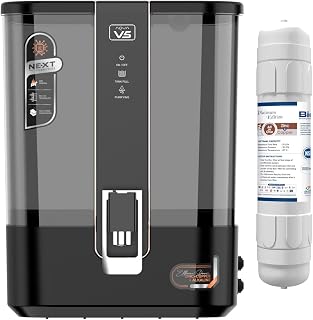 Noir Aqua V5 Water Purifier with BIO+ H2AAA (Copper,Alkaline & Zinc) 8 Stage, RO + UV + UF + TDS Control + Pre Filter, RO Price In India