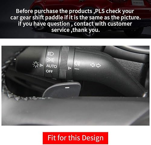 Miniatura 2 de HIBEYO Repuesto deportivo rojo para mazda3 Axela Mazda 3 2020 2021 aleación de aluminio Paleta CNC Billet Volante Palanca de cambio de volante