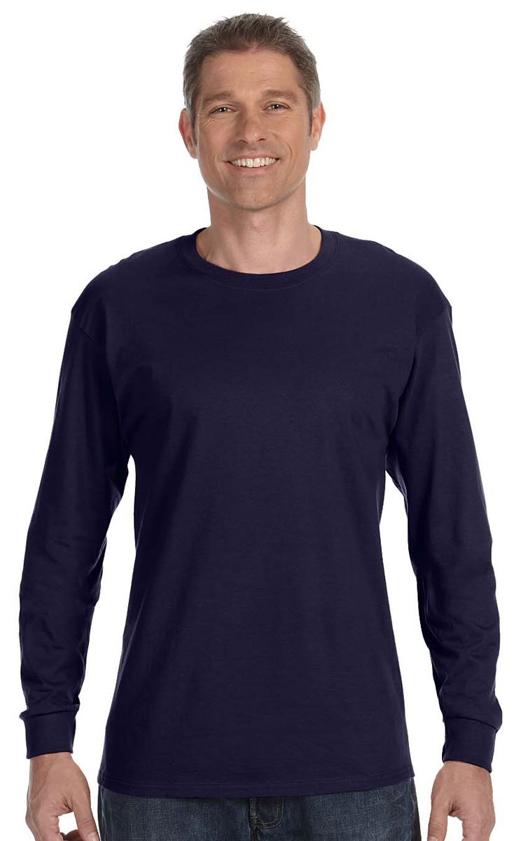 Men's 5.3 Oz. 3/4 Raglan Sleeve T-Shirt - Contrast Collar & Sleeves (G570B, Sport Grey)