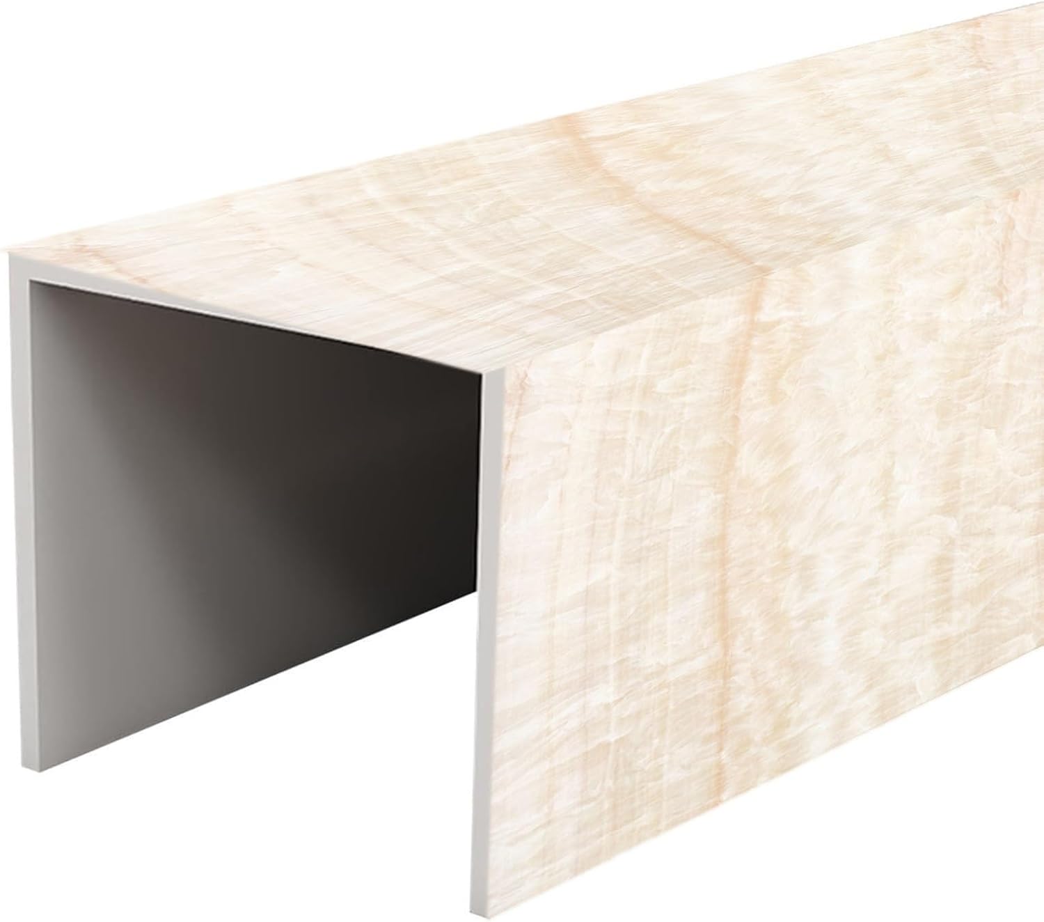 Paintable Outdoor Ventilation Duct Cover, Concealed U-Shaped Pipe Flashing for Bathroom Sink & Water Pipe, Decorative Ducting Solution (30CM x 30CM)