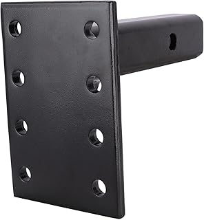 3-Position Pintle Mount for 2" Hitch Receiver, 10,000 lbs, 9-Inch Length, Black