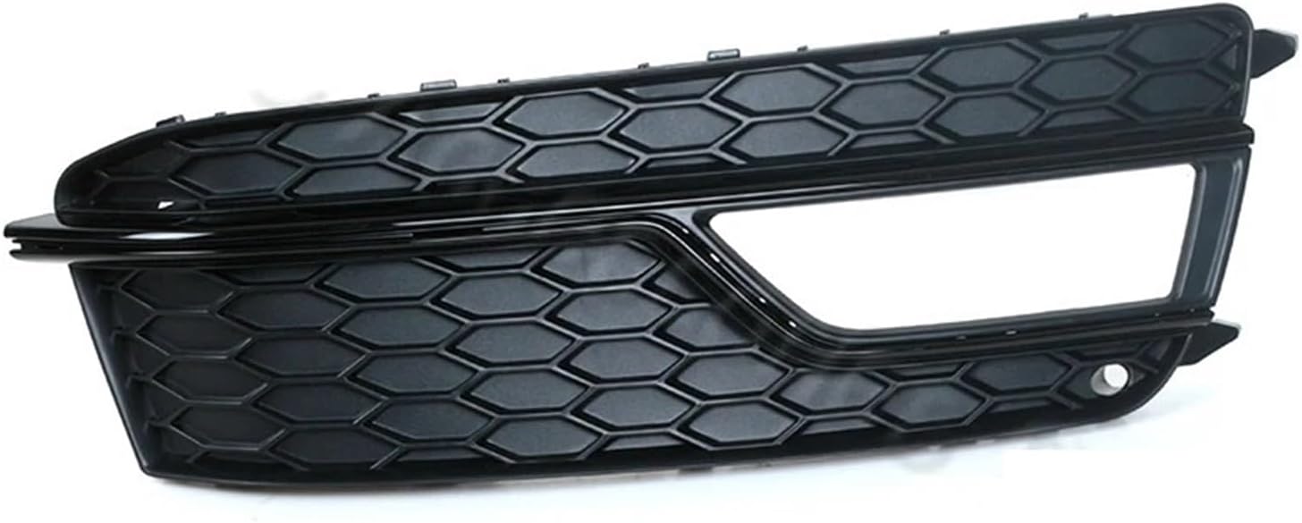 Car Front Bumper Grille Fog Light Grilles Cover Frame Trim Lid Bezel Fit For Audi A5 S-Lines S5 2013 2014 2015 2016 8T0807681K Fog Light Grille(Black-Left)