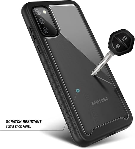 Miniatura 4 de NZND Funda compatible con Samsung Galaxy A03S con protector de pantalla integrado, funda protectora de cuerpo completo a prueba de golpes,