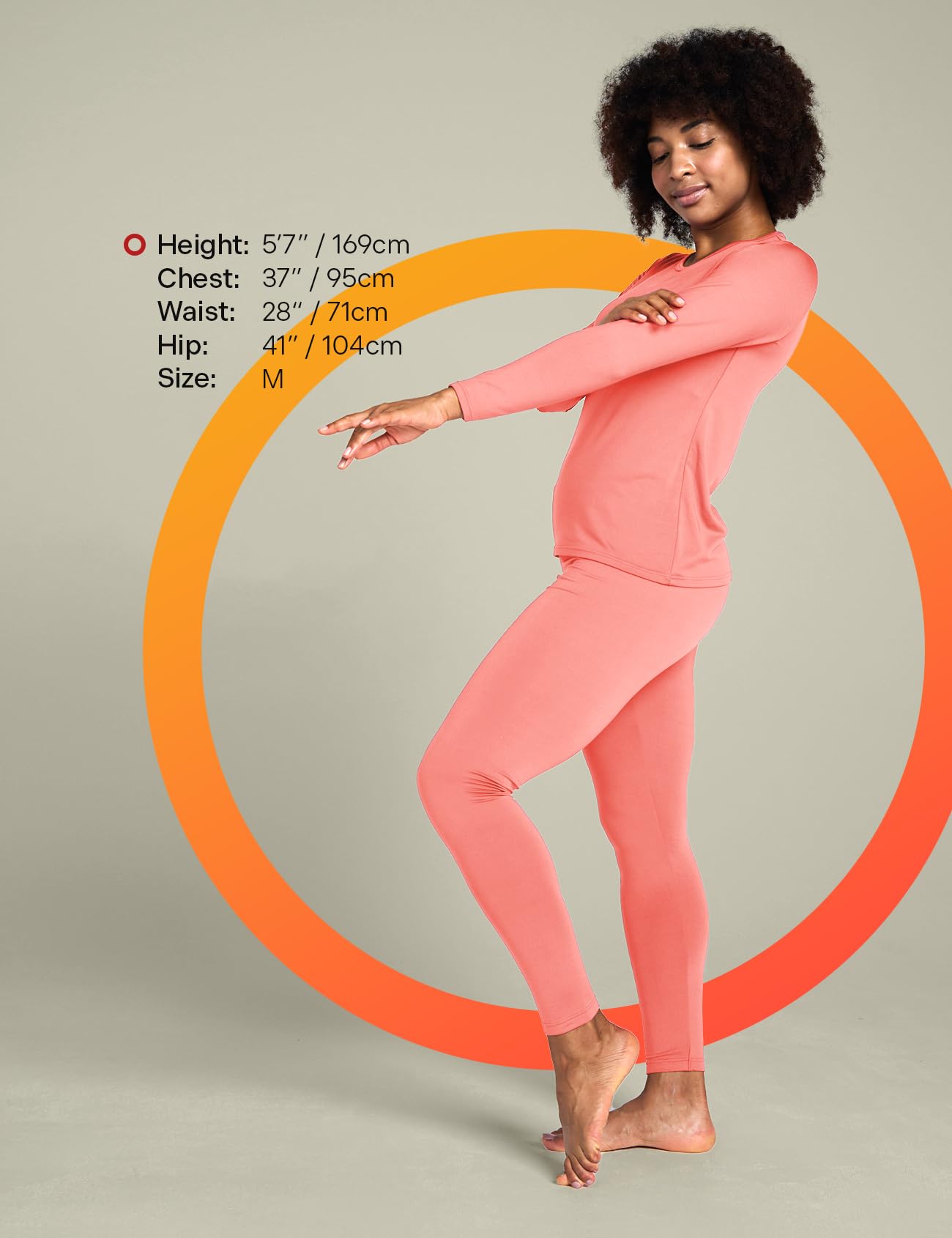 LAPASA Completo Termico Donna Fodera in Micropile Calore Base L17 - Abbigliamento Intimo Invernale Maglietta Pantaloni Calzamaglia Tuta Sci Trekking