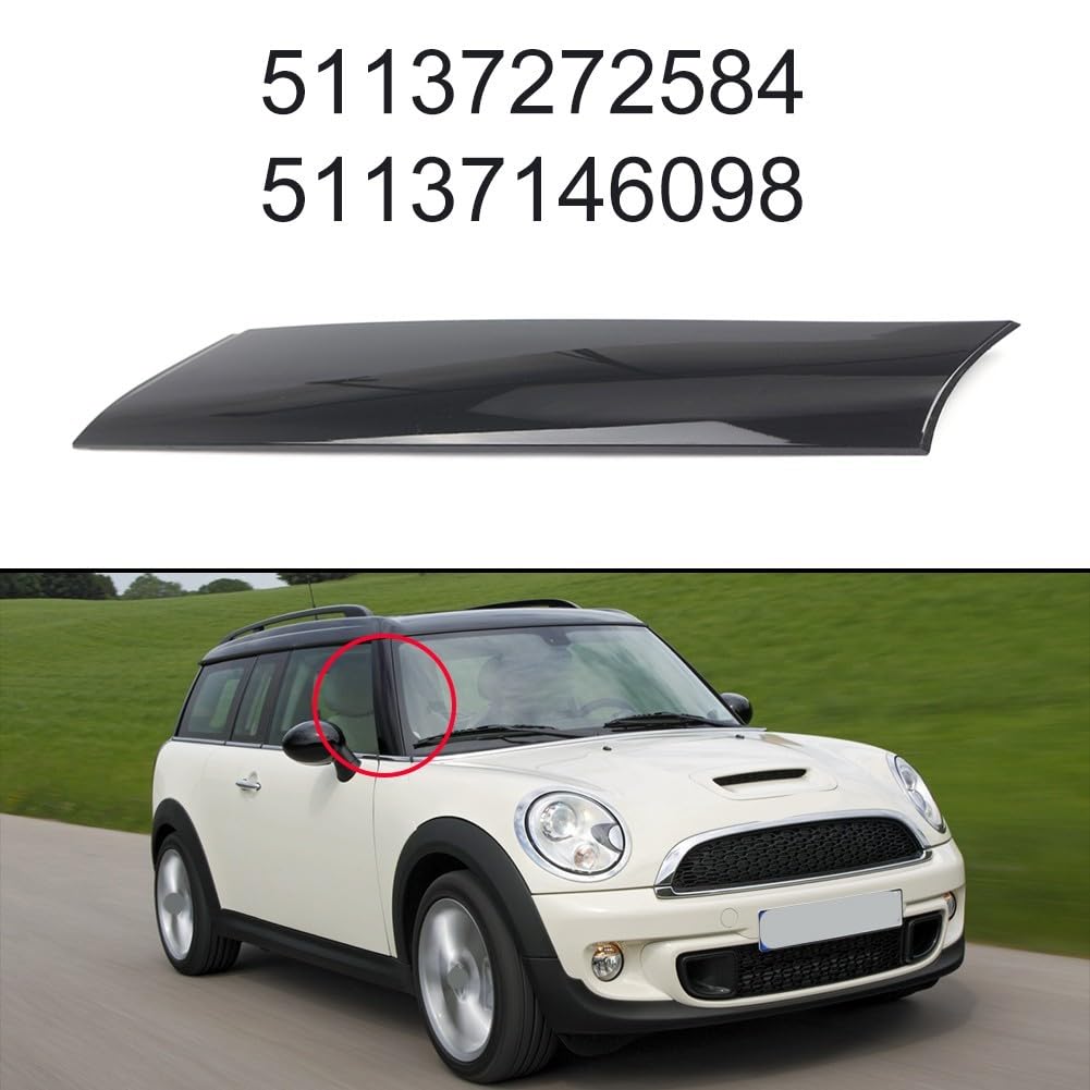 Mini Cooper R55 R56 R57 2007-2015 ABS Copertura Montante A Lato Destro Nero Resistente al Calore OEM 51137272584