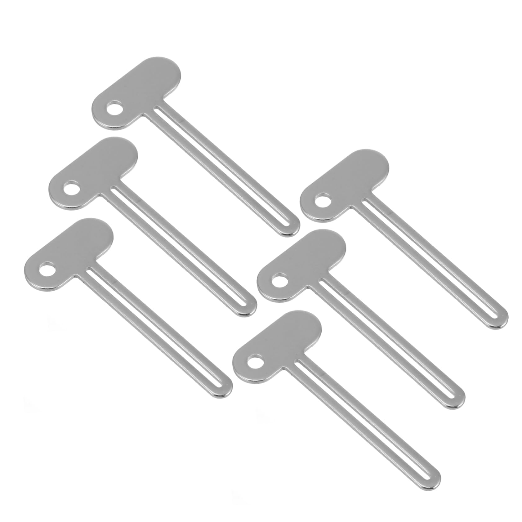 VILLFUL 6 Pack Tube Squeezer Tool for Toothpaste Glue Creams Metal Rollers Squeezers
