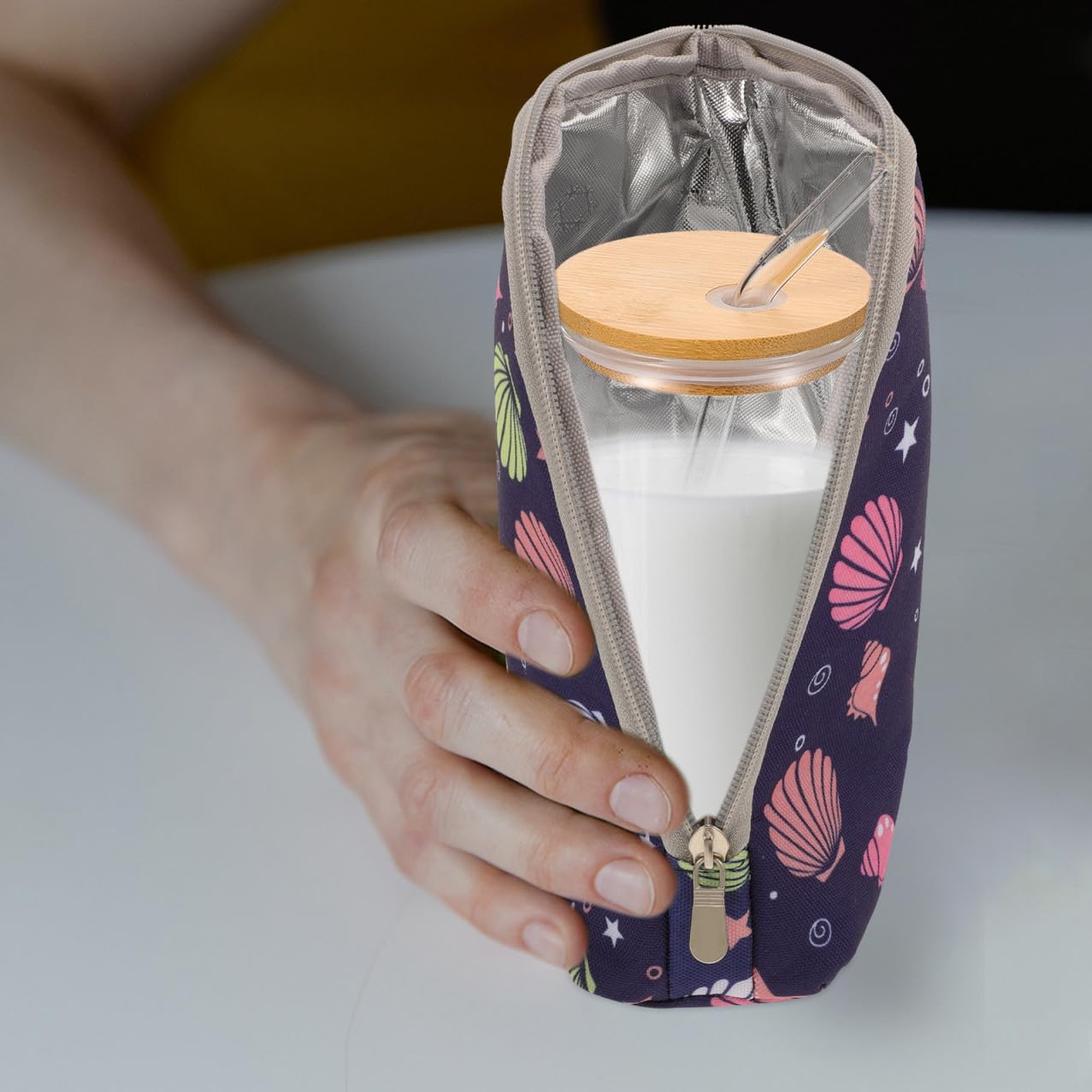 UPKOCH 4piezas Bolsa Aislante para Biberones De Funda Portátil para Mantener Caliente Leche y Comida para y Alimentación