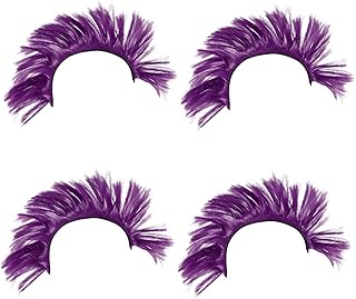 Sosoport 2 Peças Para Capacete Crista De Galo Incluída Decoração De Capacetes Perucas De Pontas Motocicleta Halloween Carnaval Acessórios Peruca Decoração De Crista De Galo