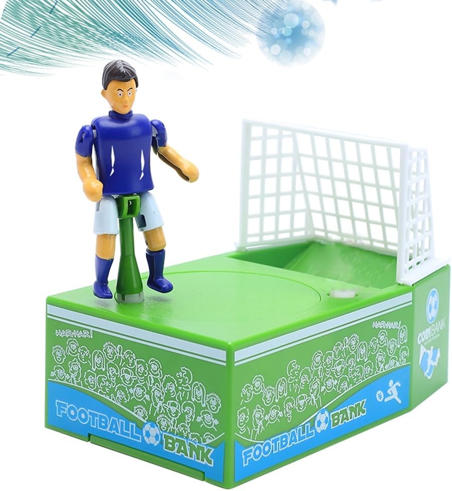Abaodam Football Coin Bank Football Soccer Kids Soccer Ball Toy Coins Money Bank Figurine Toy Coin Kid Field Child Piggy Sports, Medium, Green