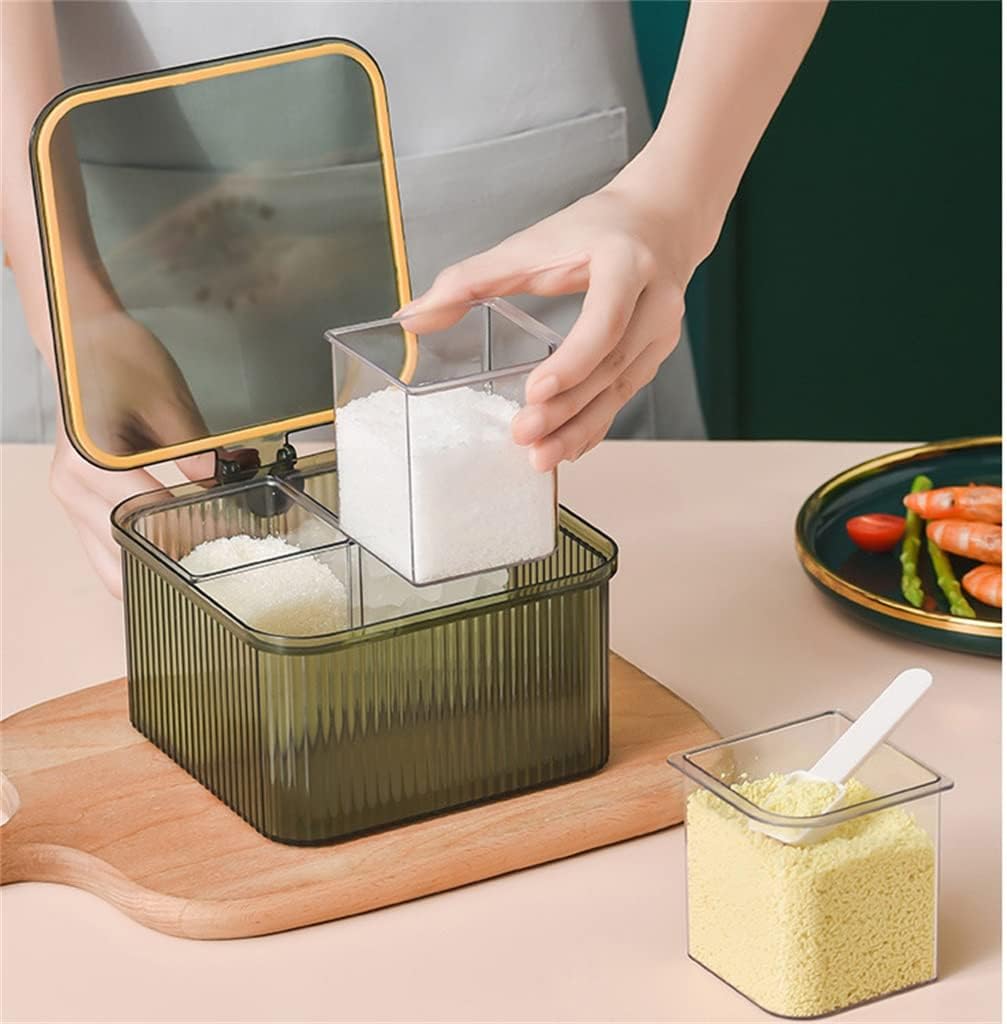 Kitchen seasoning box combination set monosodium glutamate salt pepper pot box household