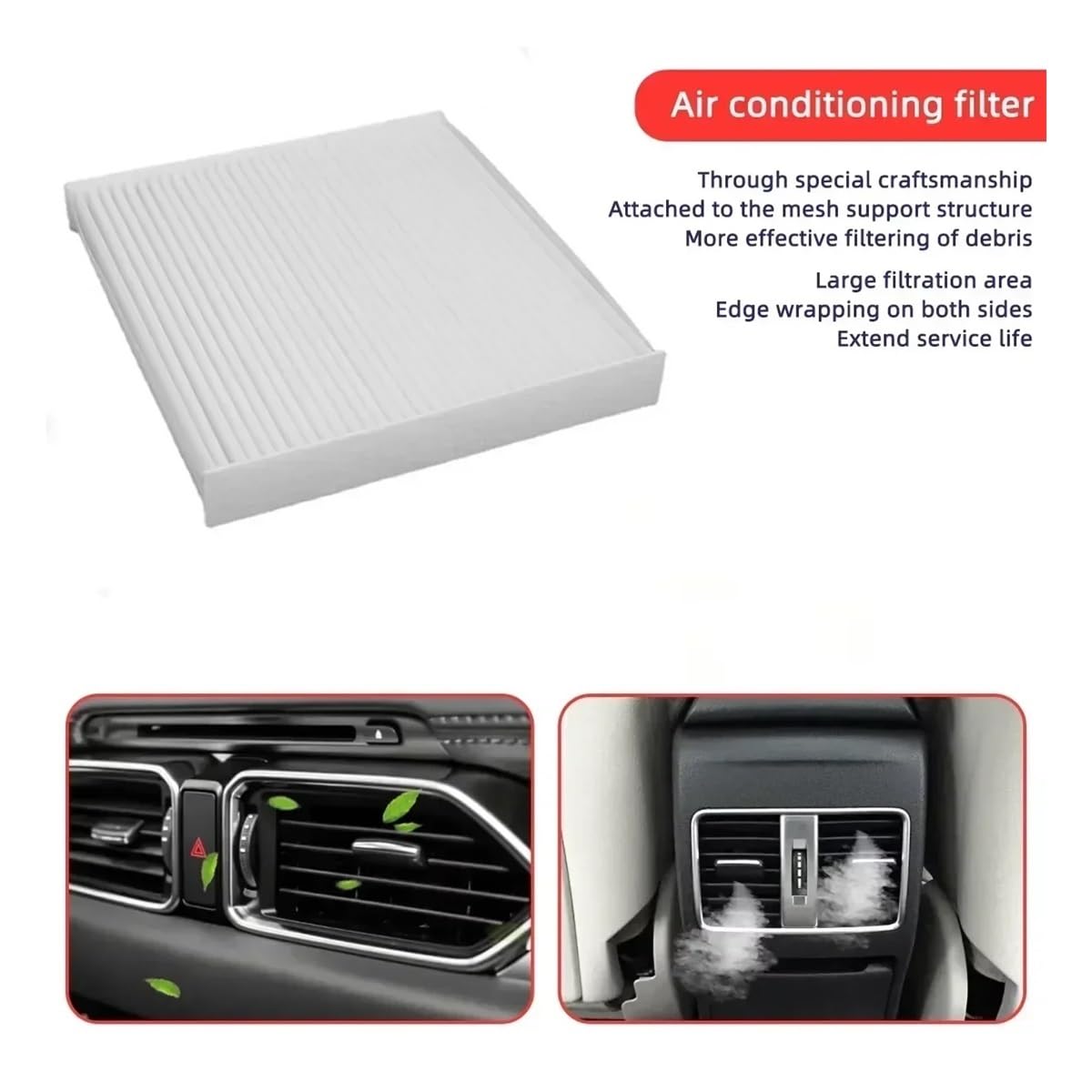 Filtro De Aspiración Para Civic Para CR-V Para CF10135 Para HN01111 Para PC5439 Para C15439P Para PBC15439 Para C15439 Para F4817 Filtro Aire Cabina Coche