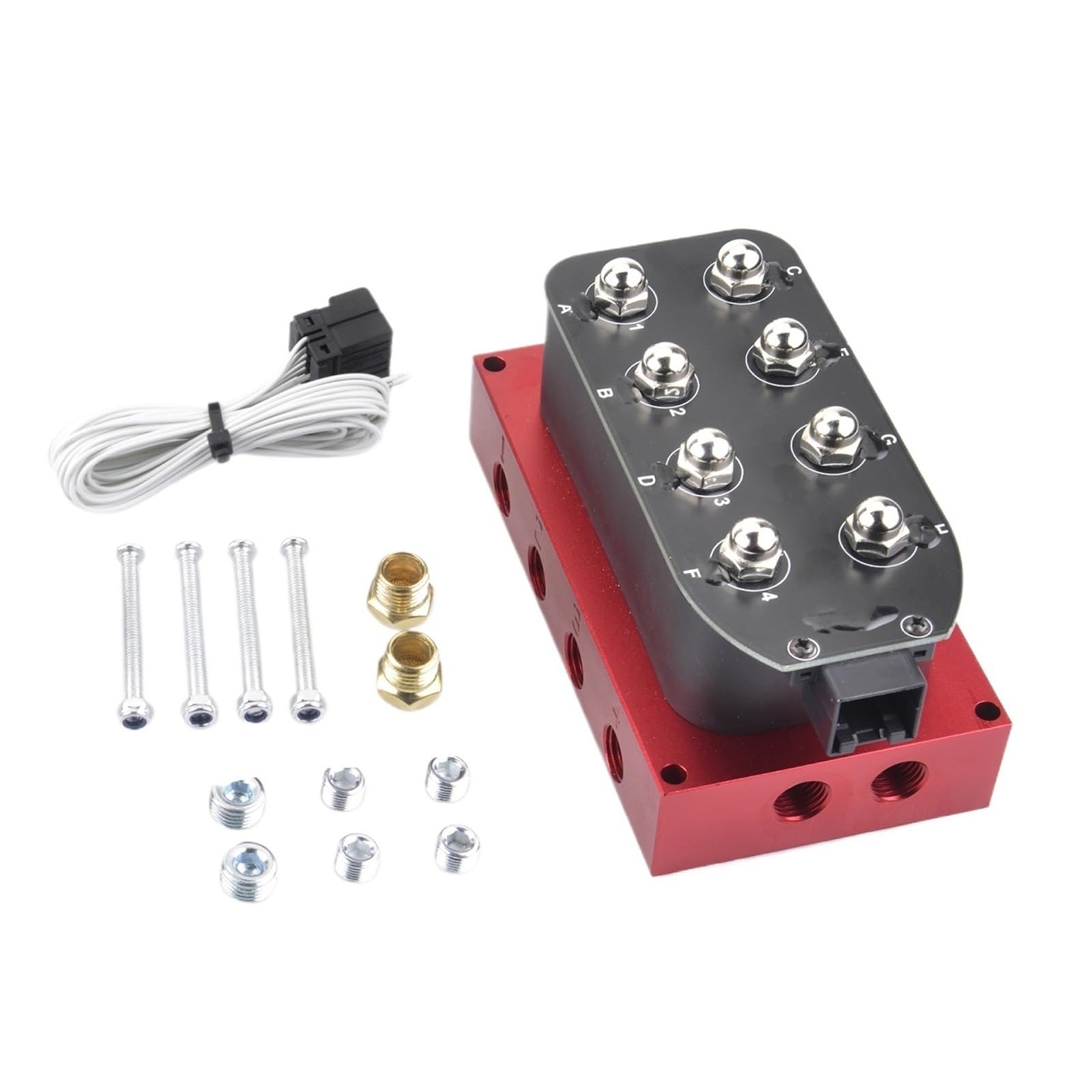 Electrovanne 12v VU4 pour ajuster la suspension pneumatique des voitures lors des rassos