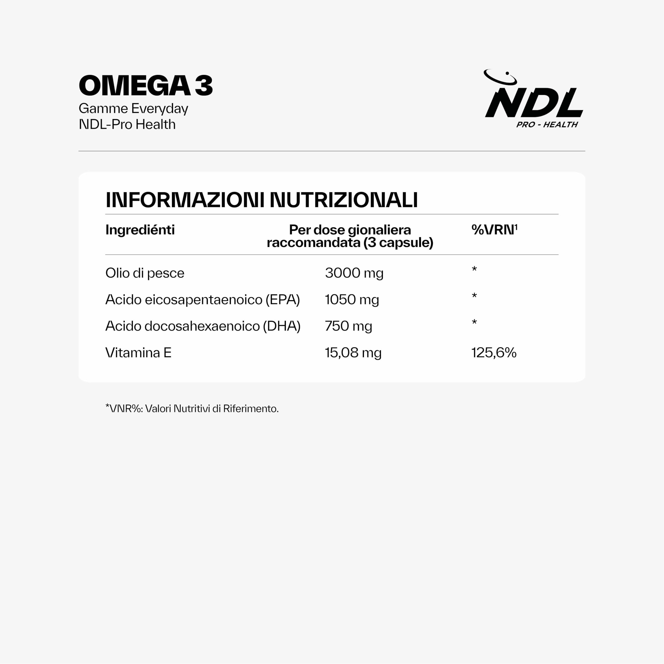 NDL Pro-Health Magnesio completo + Omega 3 + Multivitamins | Integratore per il funzionamento del sistema nervoso, per la Salute di Cuore, Cervello, Vista e Articolazioni | By Rafa Nadal