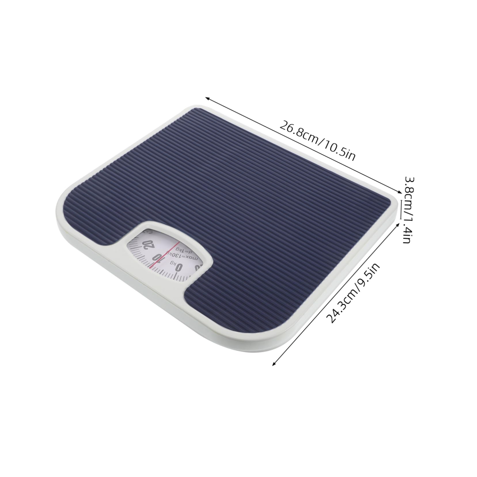 Báscula de peso corporal para el hogar Báscula de baño mecánica con balanza de resorte Báscula de baño analógica Baterías Fácil de usar para medir el peso y la gestión de la salud