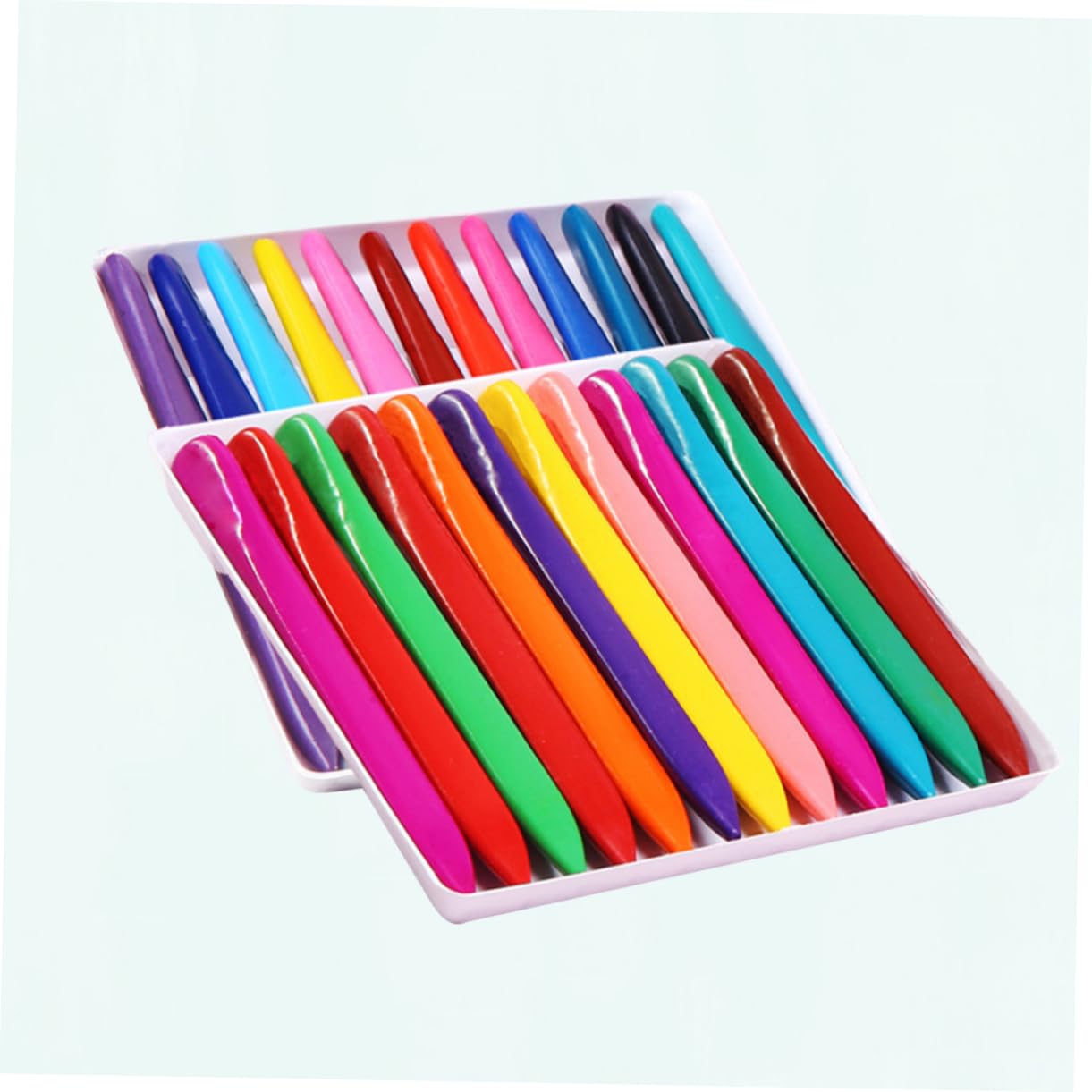 JOINPAYA Long Lasting 24 Colors Triangle Wax Crayons Boys and Girls-friendly Water-soluble Great for Coloring Books